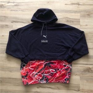 Puma Red Bull Racing Blue and Red Graphic Hoodie